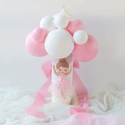 Lumânare de Botez Personalizată "Visul Balerinei"