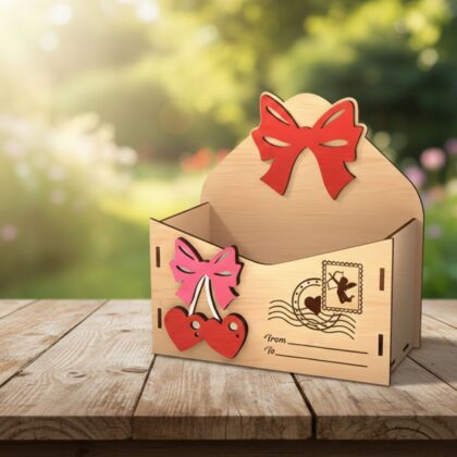 Cutie tip Plic cu Funde 3D – Bază pentru Aranjamente (Kit de Asamblare)